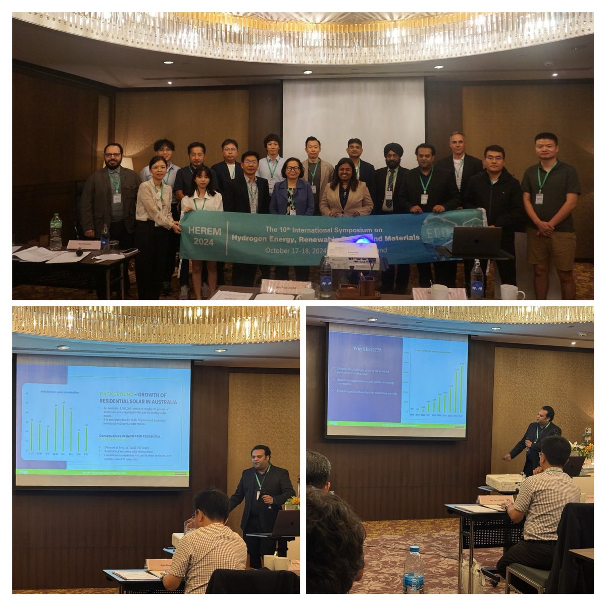 nikh85jay's tweet photo. Just wrapped up an inspiring experience at HEREM 2024 in Bangkok!
I am honoured to present my research on "Exploring Solar Energy Storage Landscape in Australia—Drivers and Barriers to Adoption." 
#HEREM2024 #SolarEnergy #RenewableFuture #Sustainability #EnergyInnovation https://t.co/0yatfhgocZ