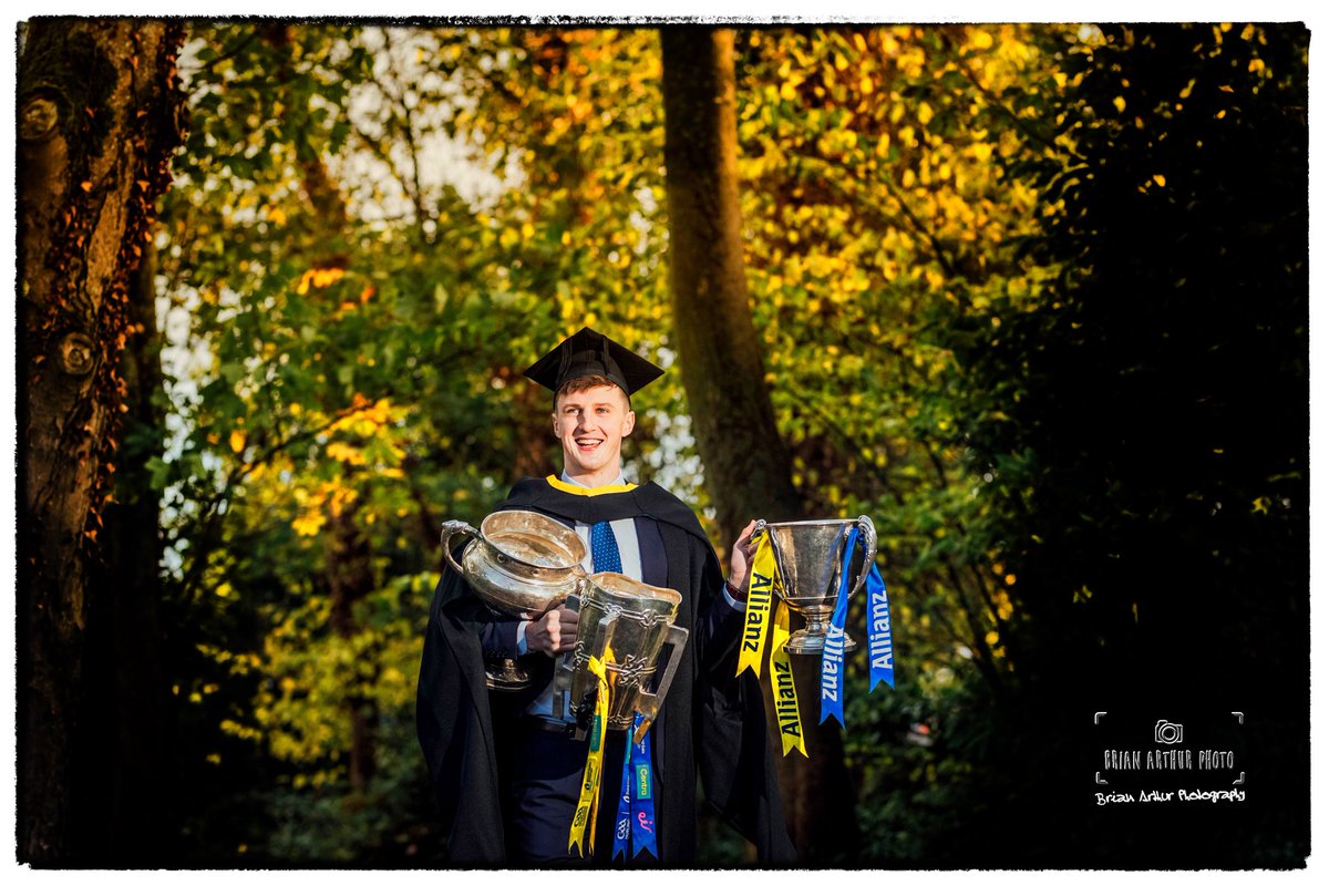 Clare Hurler Diarmuid Ryan from Cratloe after graduating from <a href="/MICLimerick/">Mary Immaculate College (MIC)</a> and received the Outstanding Achievement of the Year Award for his sporting endeavours including winning an All-Ireland Hurling and the Allianz Hurling League as well as the Fitzgibbon Cup with MIC.