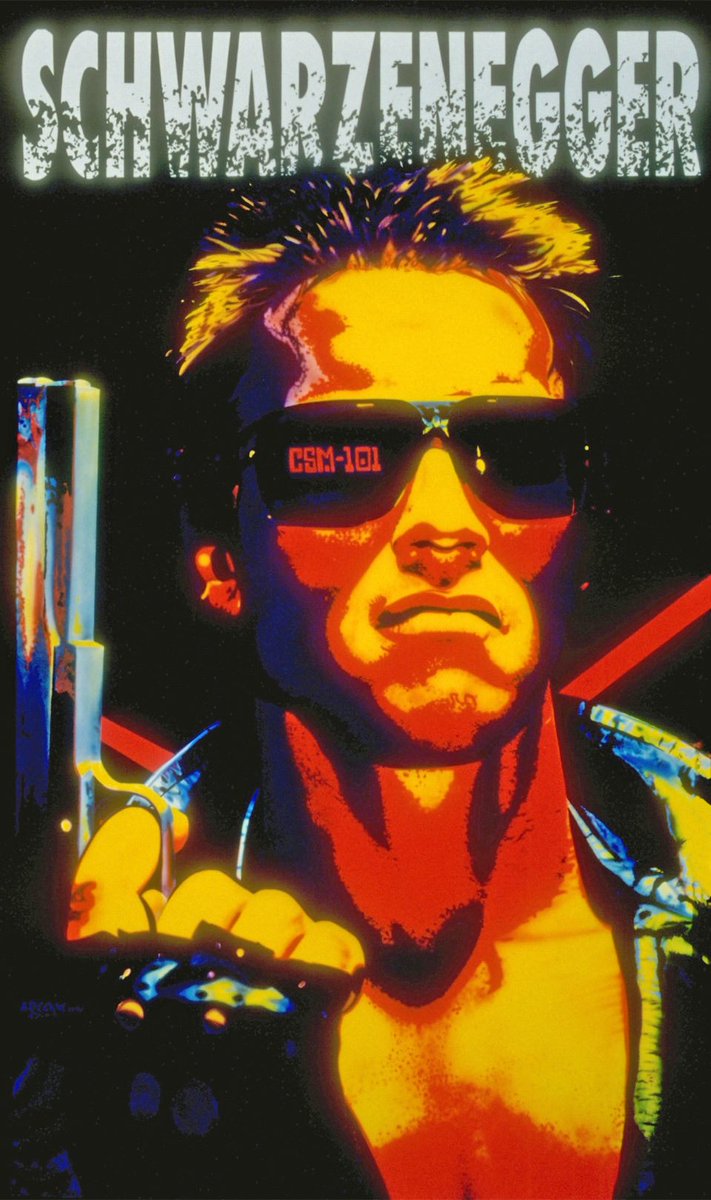 HollywoodMurals's tweet photo. The TERMINATOR movie hit the theaters this day in 1984 #terminator https://t.co/4NUGT8F2bR