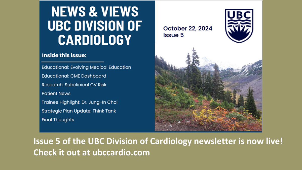 Read our newsletter on the website indicated below! #Cardiology #UBC #HeartHealth
