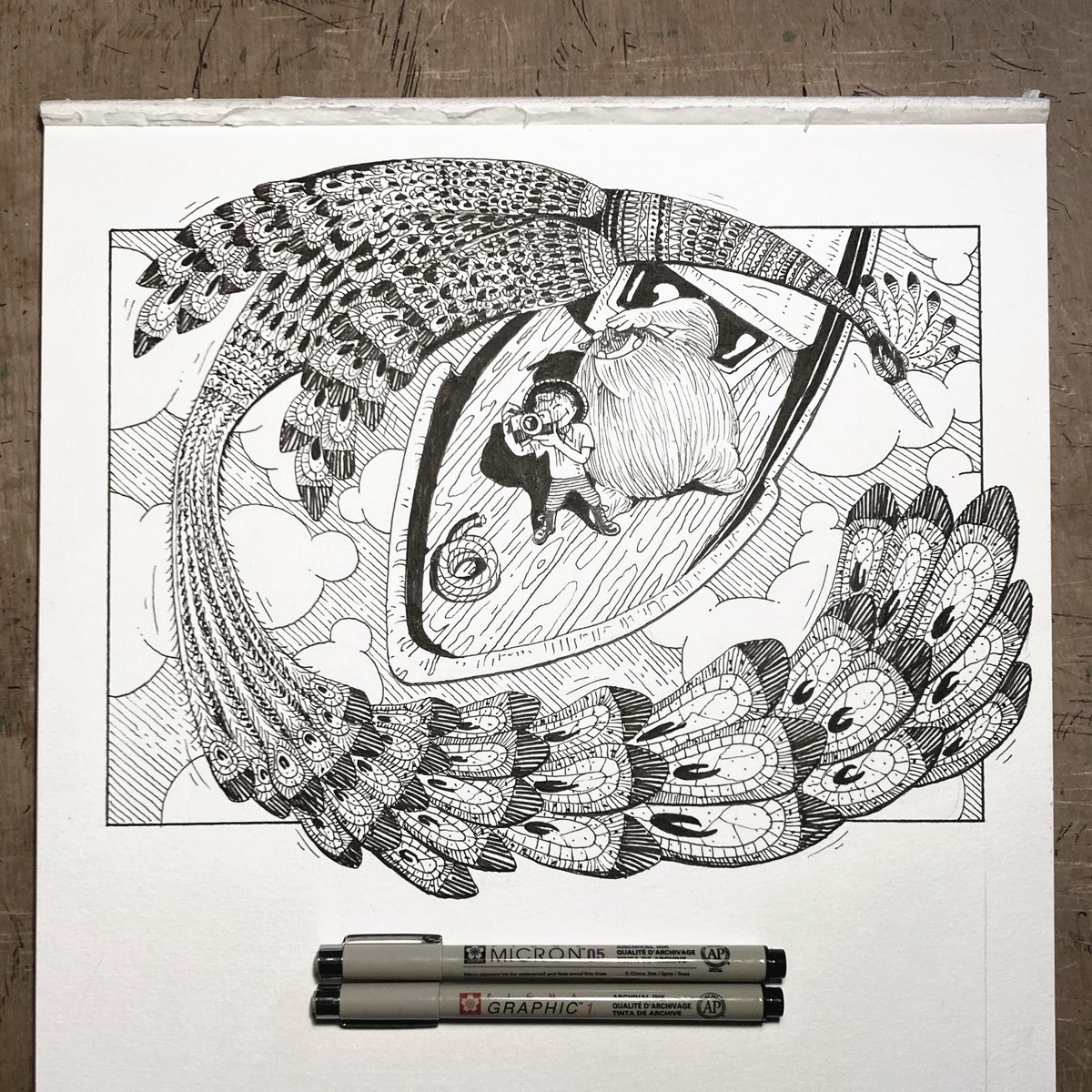 #inktober2024 
Day 26, “Camera”
#inktober2024day26 #ink