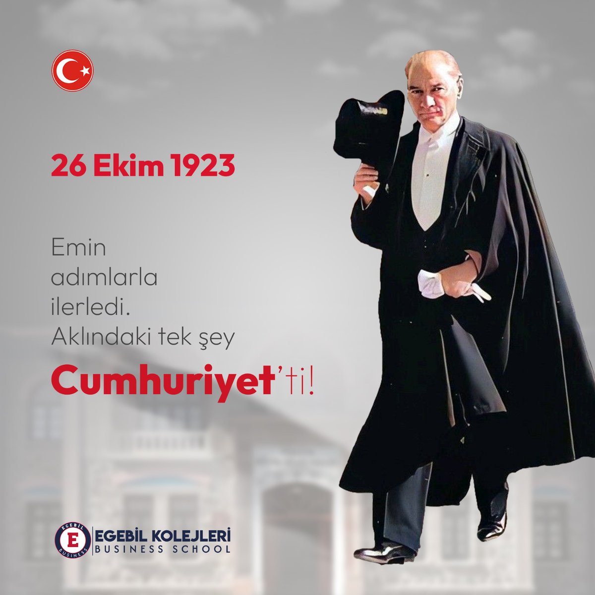 VildanKoak6's tweet photo. Emin adımlarla ilerliyordu. Üç gün sonra ilan edeceği Cumhuriyeti yıllardır kurguluyordu.

#29ekim #cumhuriyetbayramı #cumhuriyet #Atatürk #egebil #eğitim #özelokul https://t.co/6YauJDSwMB