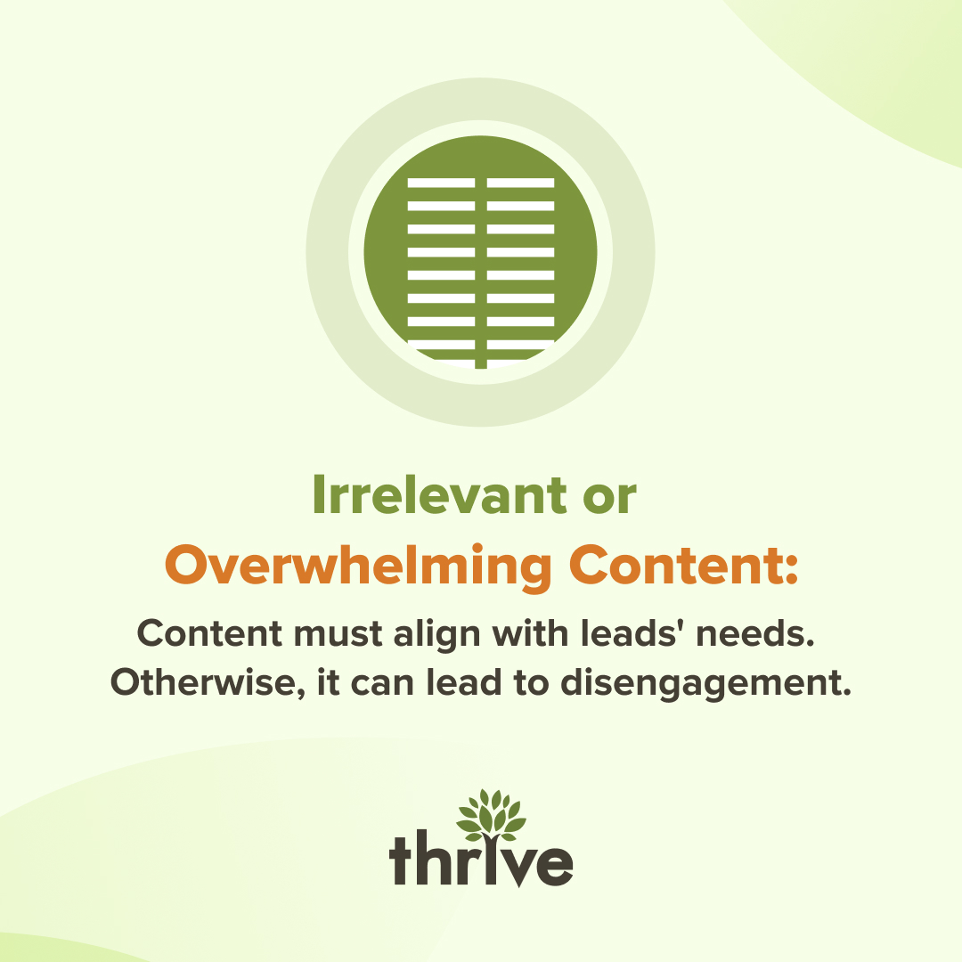 It’s simple… 

1️⃣ Unclear buyer personas = wasted efforts.
2️⃣ Poor landing page design = missed conversions.
3️⃣ Irrelevant content = disengaged leads.

Read more: bit.ly/4h1UatN

#ThriveAgency