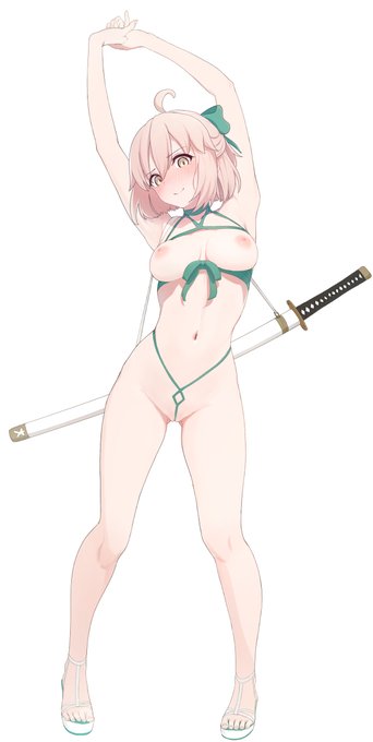 沖田さんのおっぱい差分です。 