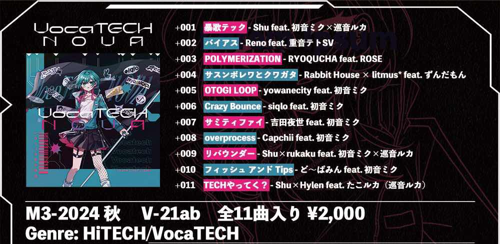 さっきどぱに少し託しました〜 VocaTECH NOVAが欲しい関西のリスナーの 