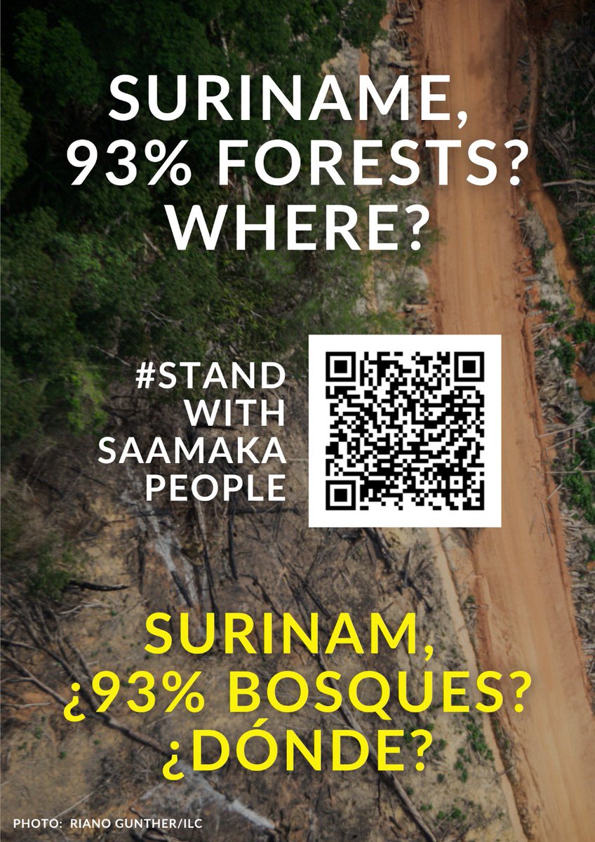 Land Rights Now (@landrightsnow) on Twitter photo Join the <a href="/Saamaka_Oto/">Saamaka Oto</a> on their fights to protect their forests and biodiversity.
Read their statement at #COP16 <a href="/UNBiodiversity/">UN Biodiversity</a> <a href="/RightsResources/">RRI - Rights and Resources Initiative</a> <a href="/landcoalition/">Land Coalition</a>
#StandWithSaamakaPeople
✊🏾✊🏾✊🏾 Join the <a href="/Saamaka_Oto/">Saamaka Oto</a> on their fights to protect their forests and biodiversity.
Read their statement at #COP16 <a href="/UNBiodiversity/">UN Biodiversity</a> <a href="/RightsResources/">RRI - Rights and Resources Initiative</a> <a href="/landcoalition/">Land Coalition</a>
#StandWithSaamakaPeople
✊🏾✊🏾✊🏾