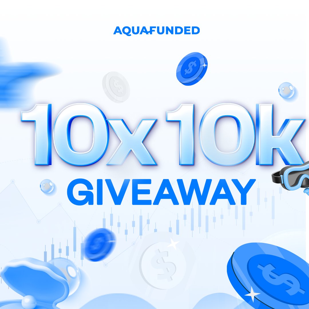 🌊 10 x $10k Giveaway Alert 🌊

1️⃣ Follow <a href="/Aqua_Futures/">AquaFutures</a>
2️⃣ Like, Repost &amp; Tag 3 traders
3️⃣ Join Futures Discord discord.gg/aquafutures
4️⃣ Make sure you have signed up at aquafutures.io

72h