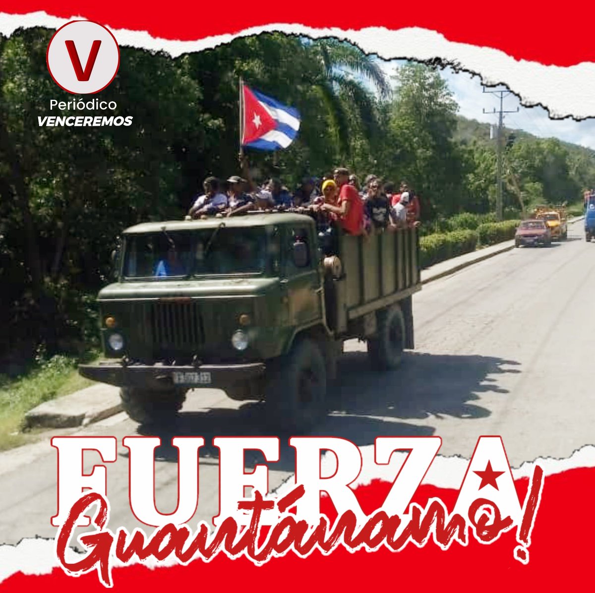 PrensaGtmo's tweet photo. ¿Quién dijo que todo está perdido?
Yo vengo a ofrecer mi corazón.”

¡Buenos días! #Guantánamo se recupera. Aquí sigue existiendo potente Huracán Categoría 5 llamado: ¡Solidaridad!

#FuerzaGuantánamo #Cuba #JuntosPodemosMás https://t.co/PW0xxiSQGK
