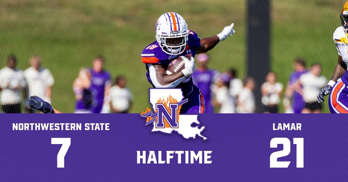 NSUDemonsFB's tweet photo. We've reached halftime in Natchitoches

#ForkEm x #BlaineTrain https://t.co/uzJPYh7z4G