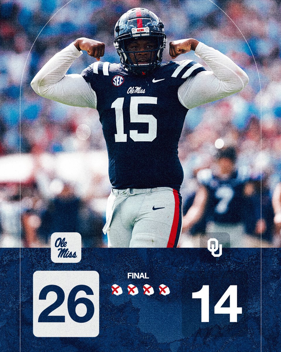 OleMissFB's tweet photo. That's a Rebel DUB 💪 https://t.co/IiNJWMe5ji