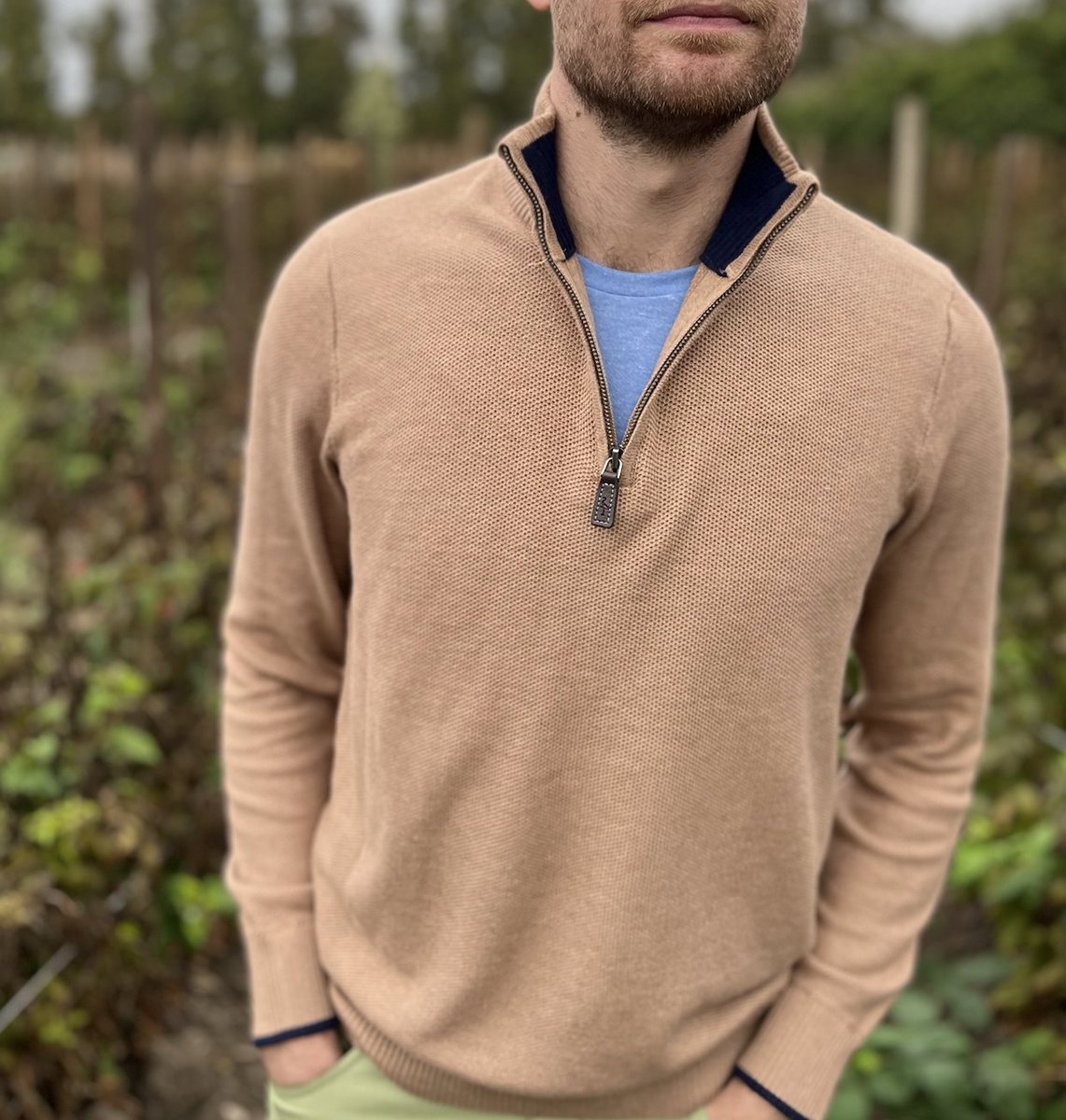 TailorByrd's tweet photo. The male equivalent of sundress summer is quarter-zip winter https://t.co/vyt8qUoH6W