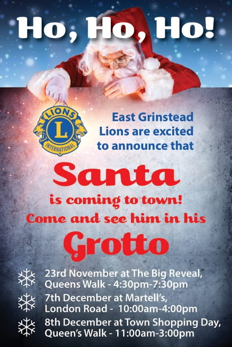 Wondering where to see Santa in his Grotto? Look no further! £2 per child, everyone receives a present and no need to book!
