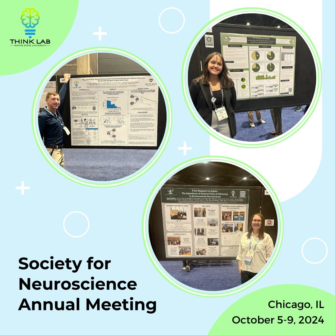 WSU THINK Lab (@wsuthinklab) on Twitter photo Congrats to THINK Lab members Emily, Alex, and Dr. Zundel for presenting their research at the Society for Neuroscience (SFN) Annual Meeting in Chicago, IL. #SFN2024 Congrats to THINK Lab members Emily, Alex, and Dr. Zundel for presenting their research at the Society for Neuroscience (SFN) Annual Meeting in Chicago, IL. #SFN2024