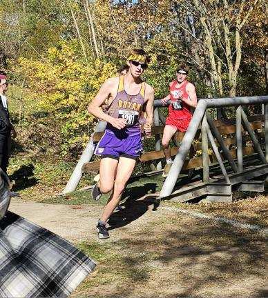 The boys cross country team finished 5th today in the regional cross country meet, just 2 points away from qualifying as a team.