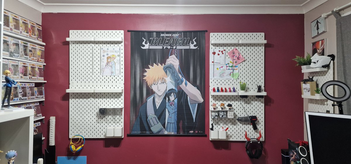 TwistedGeekUK's tweet photo. Hope you awesome weebs are having a great weekend, this is what I have been doing, upgrading the wall, more storage &amp; more places for the bits my daughter does for me. still lots to add on and need to get some lights for it as well (as per my concept image) What do you all think? https://t.co/qjZIkHyf8Z