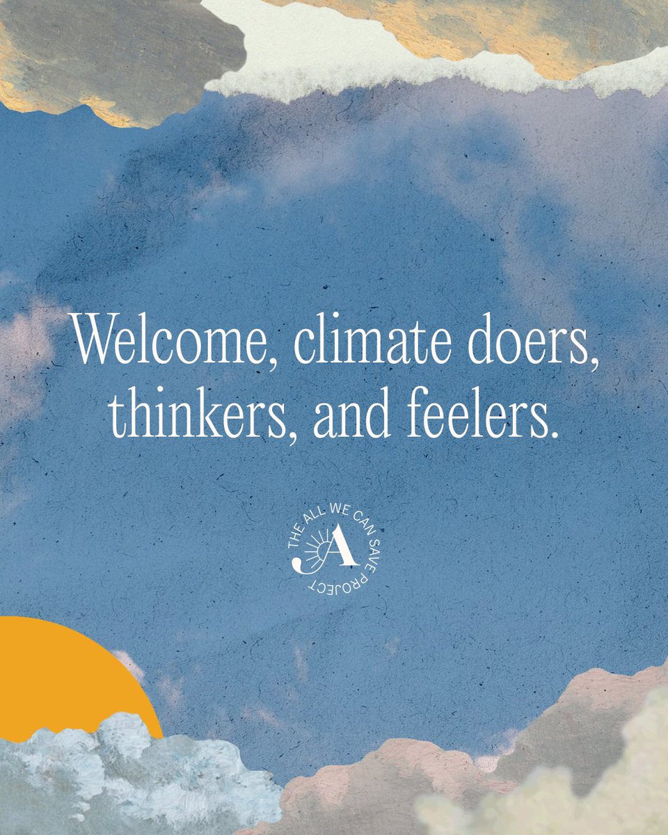 The All We Can Save Project (@allwecansave) on Twitter photo As seasons shift and it (maybe? finally?) feels like fall where we are, we’re donning a new look at allwecansave.earth. Same us, new ways of telling our story & inviting you in for climate community. With gratitude to our longtime partner, the talented <a href="/ampersandwtf/">ampersandwtf</a> 💫 As seasons shift and it (maybe? finally?) feels like fall where we are, we’re donning a new look at allwecansave.earth. Same us, new ways of telling our story & inviting you in for climate community. With gratitude to our longtime partner, the talented <a href="/ampersandwtf/">ampersandwtf</a> 💫