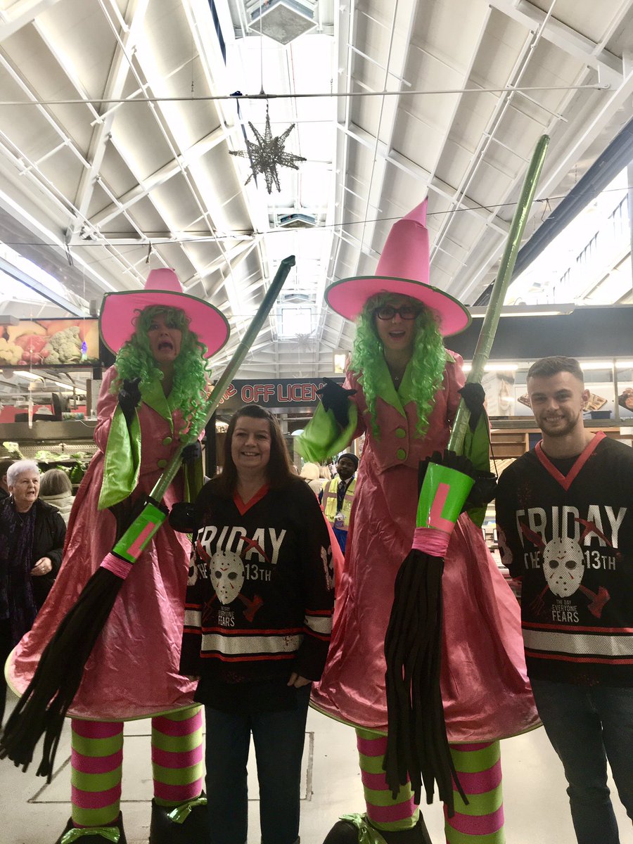 When two very tall witch’s turn up at work and your selling Halloween items just had to have a photo <a href="/TamesideMarkets/">Tameside Markets</a>  <a href="/AshtonRetail/">Ashton Independent Retail</a> <a href="/Oldham_Hour/">Oldham Hour</a> @shoplocalashton