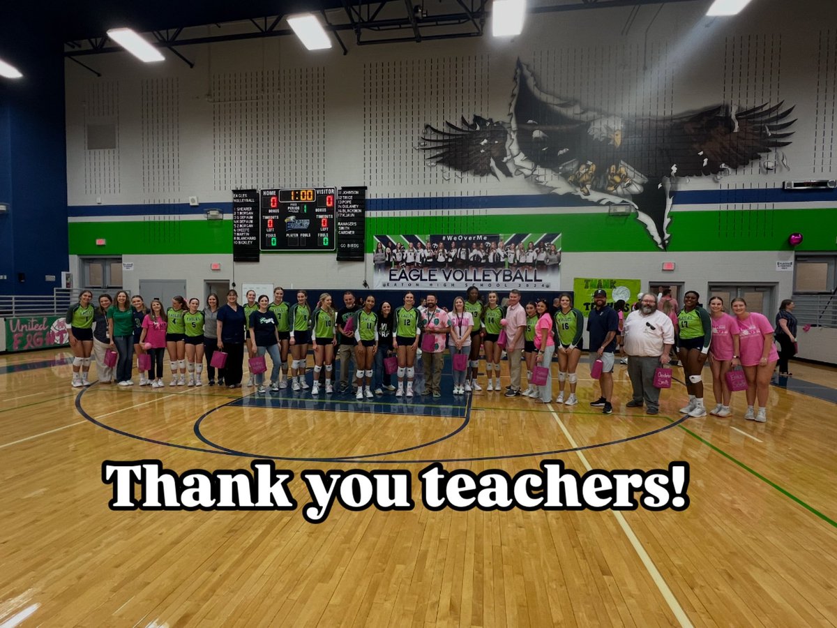 Eaton Eagles Volleyball (@eatoneaglevb) on Twitter photo Thank you to all of our teachers who impact our players on a daily basis. We appreciate all of your hard work you put into your students. ❤️🏐🦅<a href="/EatonHighSchool/">Eaton Eagles</a> Thank you to all of our teachers who impact our players on a daily basis. We appreciate all of your hard work you put into your students. ❤️🏐🦅<a href="/EatonHighSchool/">Eaton Eagles</a>