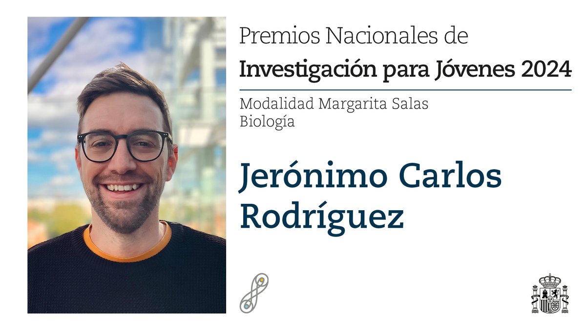 CienciaGob's tweet photo. 🏆 Premios Nacionales de Investigación para Jóvenes 2024 en la modalidad Margarita Salas, en Biología.

A Jerónimo Carlos Rodríguez, por su contribución en la investigación sobre la resistencia a antibióticos, uno de los mayores retos en Salud Global. https://t.co/bXmjT3FjGp