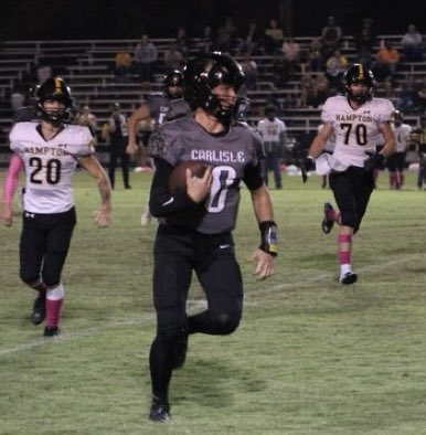 ArSportsNet's tweet image. Carlisle Freshman QB @tytanksley13 threw for 310 yards and 6 TDs in the Bison’s 55-8 win over Bearden. The Bison are well in the drivers seat for a conference title with 2 games remaining in the regular season and a matchup with England (4-4) coming next week. The Bison are 8-0