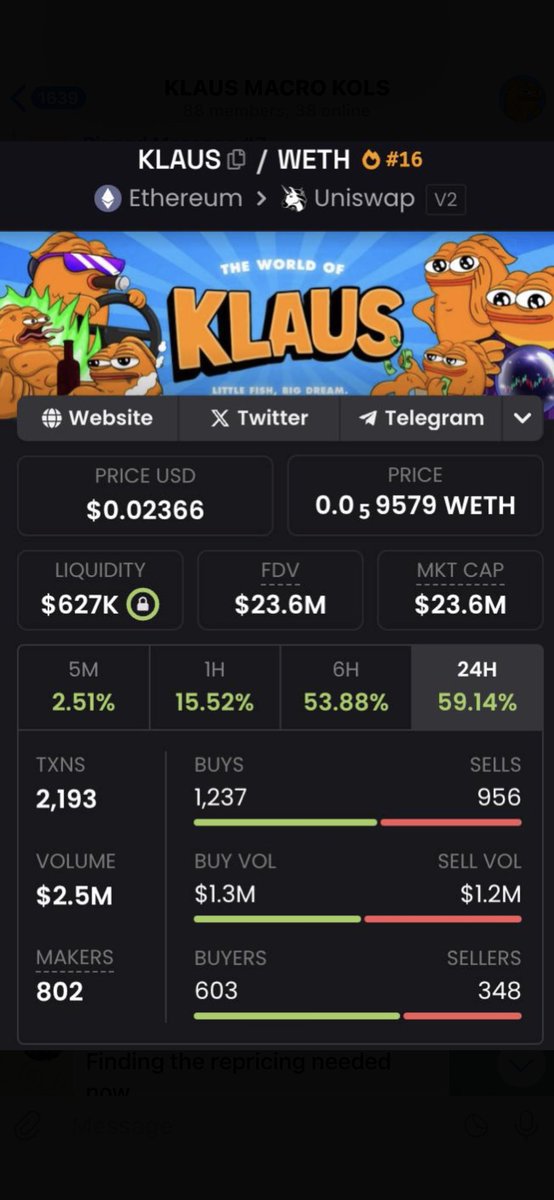 TheRealTRTalks's tweet image. LETS GO! 
$1000 DOLLAR CRYPTO #GIVEAWAY! #Crypto 

*Two lucky winners will receive $Klaus #meme the character from #AmericanDad (no official affiliation)

ANYONE CAN ENTER!

FOLLOW THIS ACCOUNT ON BOTH X AND TIKTOK - @realcoachty1 
Follow on X if that’s all you have. Better