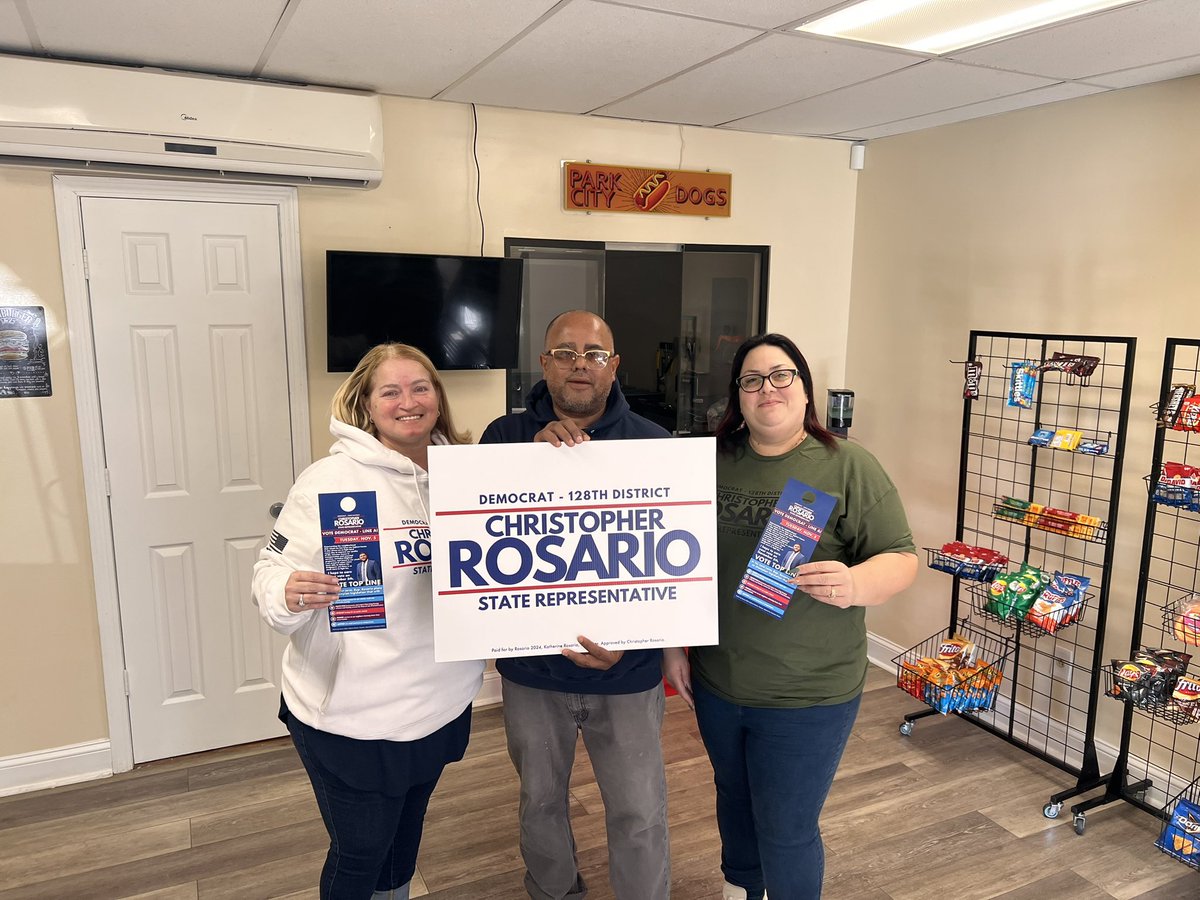 Team Rosario is blitzing the 128th all the way until Election Day! <a href="/CTDems/">Connecticut Dems</a> <a href="/cthdcc/">CTHDCC</a> you can find me on 5A!