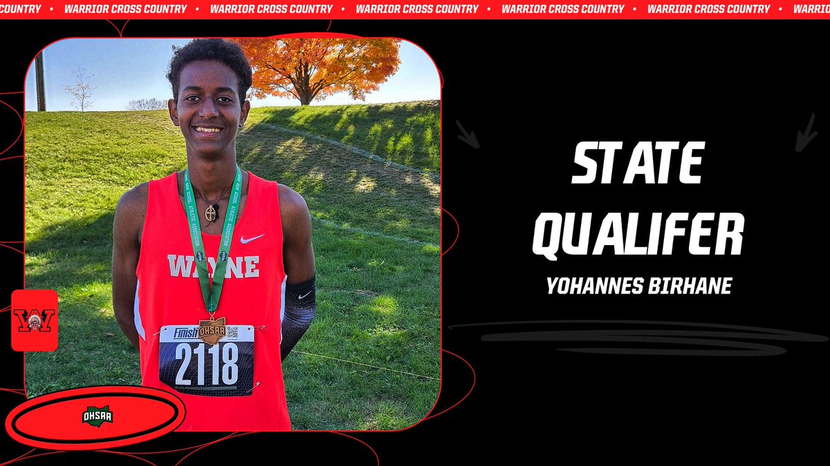 Wayne Athletics (@wayneathletics) on Twitter photo With a 15:58.18, Yohannes Birhane finished 16th in today's Region IV meet and qualified for next week's State Championship meet at Fortress Obetz!
Congratulations to Yohannes and all of <a href="/WayneWarriorsXC/">Wayne Cross Country</a>
#WarriorPride With a 15:58.18, Yohannes Birhane finished 16th in today's Region IV meet and qualified for next week's State Championship meet at Fortress Obetz!
Congratulations to Yohannes and all of <a href="/WayneWarriorsXC/">Wayne Cross Country</a>
#WarriorPride
