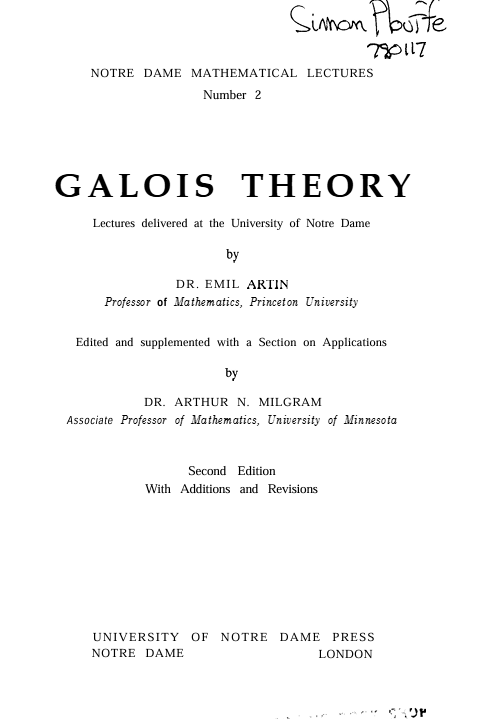 Austrian mathematician and Co-inventor of abstract algebra Emil Artin wrote a little 80 pages primer on Galois Theory, and it is available for free as a pdf on McGill servers

 Check the link in the comment and have fun
