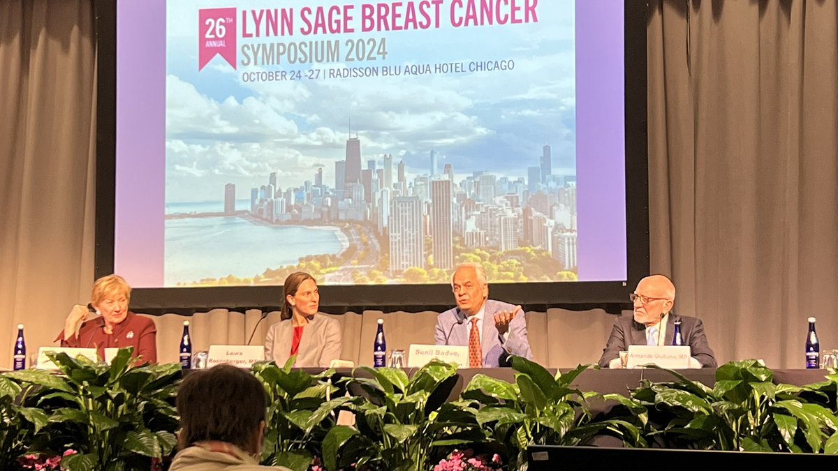 LiuCluster's tweet photo. Intriguing Lynn Sage Sat afternoon session and debate on Tailoring Local Therapy by Drs. Monica Morrow, Laura Rosenberger, Sunil Badve, and Armando Giuliano at #LSBC24 @LurieCancer @NUFeinbergMed @lynnsage https://t.co/Zx2zoS3gXN