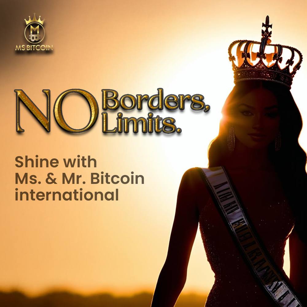 Btcpageant's tweet photo. Traditional Pageants are full of restrictions. 𝐌𝐬. &amp; 𝐌𝐫. 𝐁𝐢𝐭𝐜𝐨𝐢𝐧 𝐢𝐧𝐭𝐞𝐫𝐧𝐚𝐭𝐢𝐨𝐧𝐚𝐥 opens the doors for everyone to shine.
You've got a shot no matter where you are or where you're from.
𝐉𝐨𝐢𝐧 𝐮𝐬 https://t.co/WY4g3i2B7X
#MsBitcoin #BlockchainBeauty #BTC https://t.co/oxPCBrAvjV