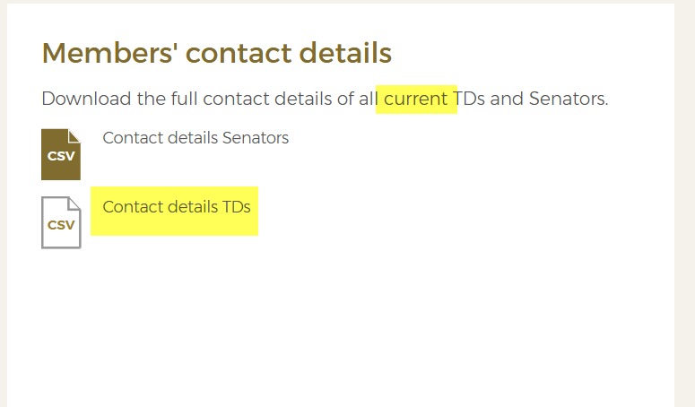 Time_To_Restore's tweet photo. @TomasJHeneghan @OireachtasNews We repeat: we relied upon the data downloads from the https://t.co/dhPI768hLO website. The concerns you raise originate from the official oireachtas csv file. https://t.co/Y6tGcpLAM0