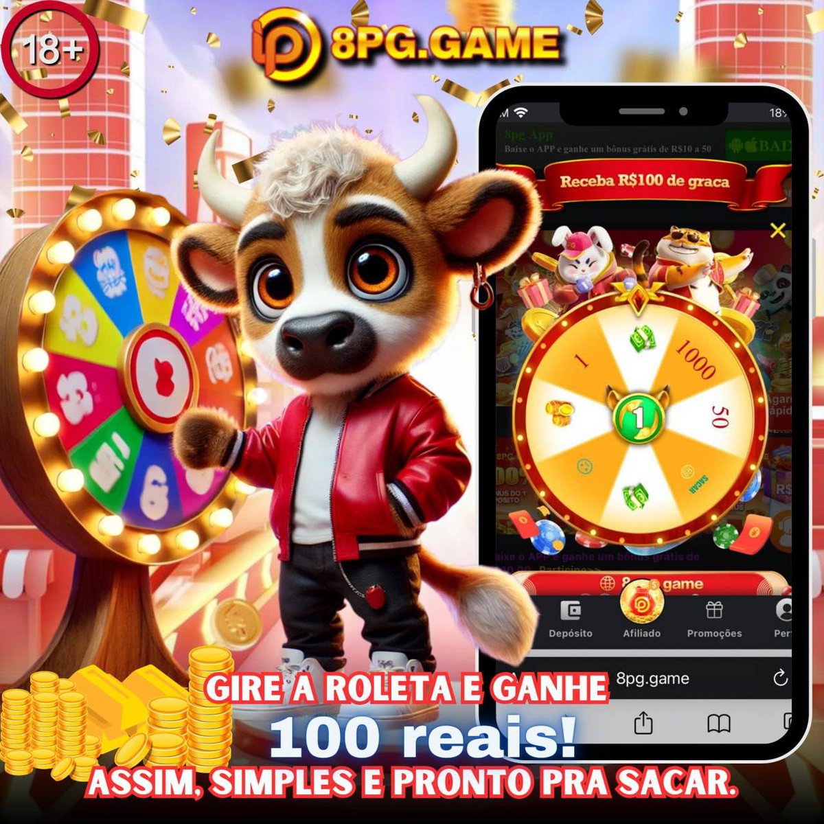 jogo8pg's tweet photo. ✅ https://t.co/M4IuJypADD | https://t.co/JLlC4QnZuk
🎉 Prêmios incríveis na roleta! 💵
Quanto maior seu nível VIP, maiores as chances de ganhar!

📌 Suba de nível e desbloqueie prêmios especiais!
⚠️ Apenas para maiores de 18 anos. Jogue com responsabilidade! 
#plataformaonline https://t.co/ancBHlfEQc