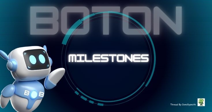 0xmillysmith's tweet photo. โฐ Milestones
@botonfun has achieved incredible growth in a short time, hitting impressive targets:
+ Reached a $500k market cap
+ Gained 1k+ X followers
+ Partnered with top projects
And this is just the beginning! ๐
#BOTON #BOTONThreadContest