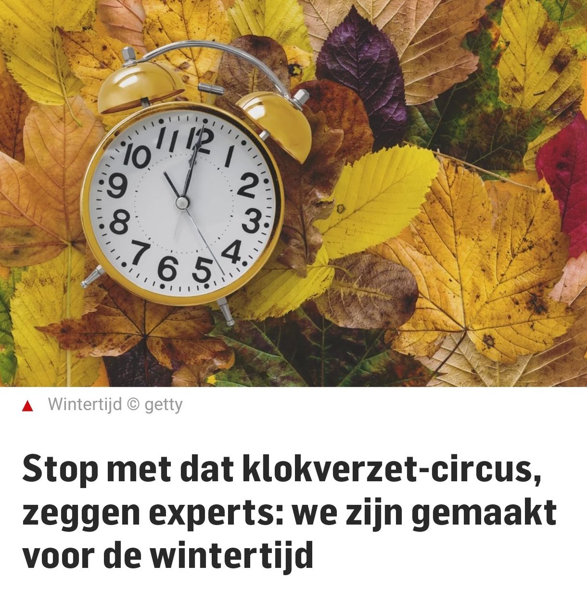 maartenbrink's tweet image. Stop met dat klokverzet-circus, zeggen experts: we zijn gemaakt voor de wintertijd. 
 
 ad.nl/binnenland/sto…
#stop #wintertijd #zomertijd