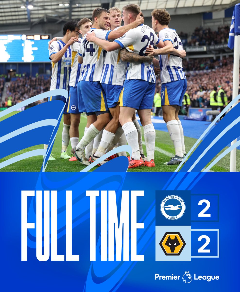 BHAFC's tweet photo. FT: All over at the Amex. The points are shared. 🤝

[2-2] 📲 #BHAWOL // #BHAFC 🔵⚪️ https://t.co/OX89y5Edhz