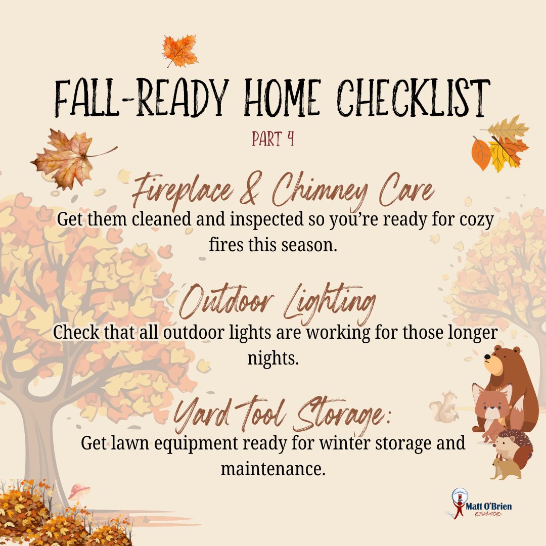 HomeCraveSD's tweet image. Don&apos;t forget to focus on your outdoor spaces too! ❄️ Following these steps will help ensure your home is winter-ready. Share this checklist with friends and family so they can prep too!

#FallHomePrep #FallChecklist #AutumnReady #HomeMaintenance #CozyHomeVibes
