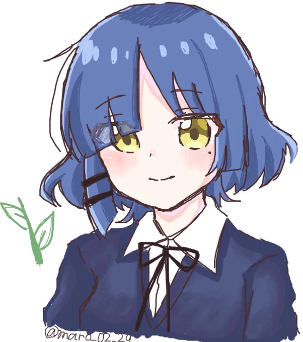 絵チャで描いた山田 #ぼっち・ざ・ろっく  #山田リョウ 