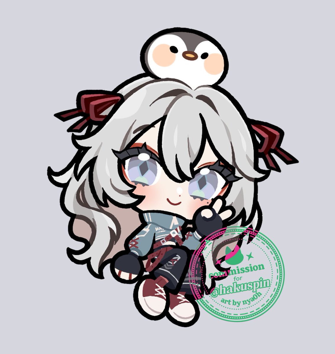 finished #VGenComm for @.hakuspin 🐧