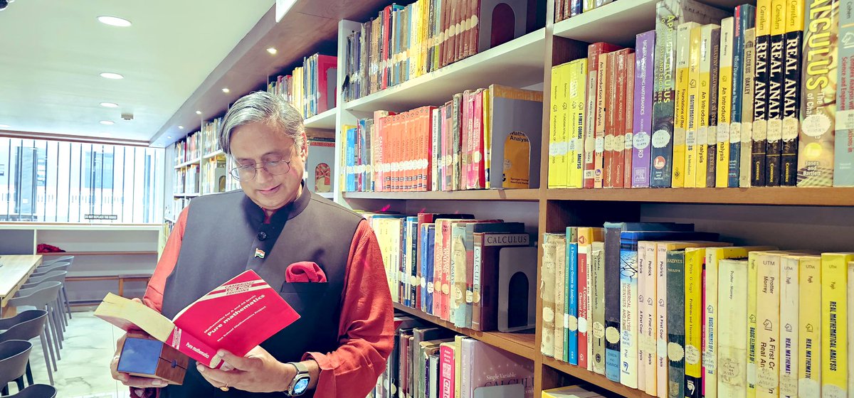ShashiTharoor's tweet image. Visited the most amazing library I have ever stepped into after a lifetime of visiting libraries around the world. This was at St Joseph’s College (autonomous), Devagiri, a NAAC++ accredited institution which has just renovated its college library to produce one of the most…