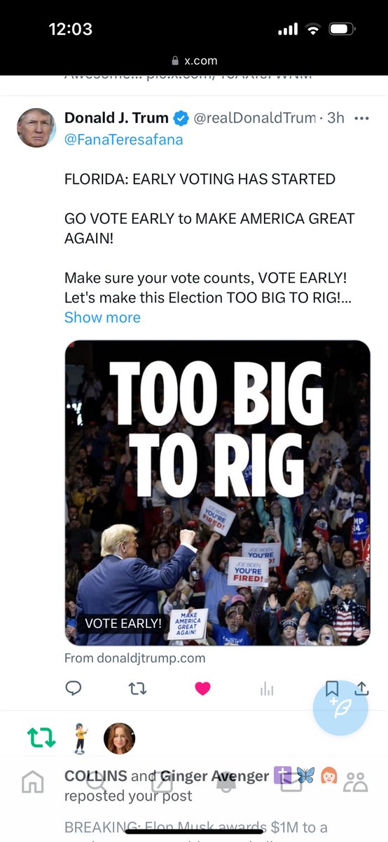 FanaTeresafana's tweet image. Is this real? If so I am about to pass out haha!
x.com/realDonaldTrum…