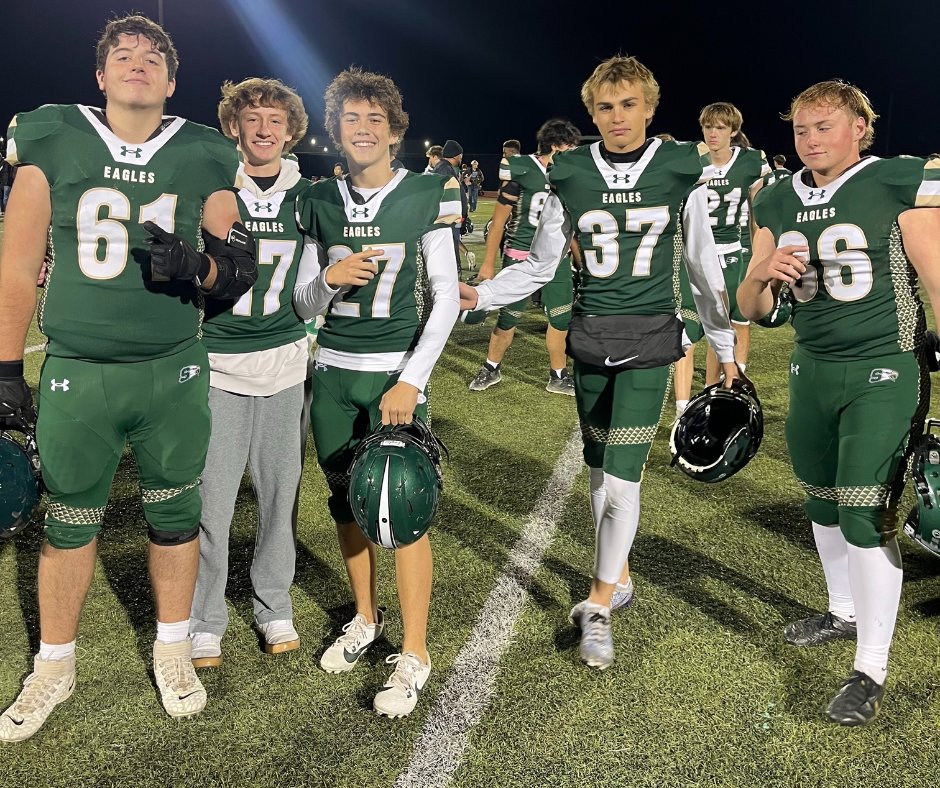 Bishop_Shanahan's tweet photo. Congratulations to the football team who claimed victory over Coatesville last night, claiming the Ches-Mont League North Division title for the first time in school history! FLY HIGH, SHANAHAN EAGLES!

#ShanahanEagles #ShanahanAthletics #Shanahan #BSHS https://t.co/mVPURwQk1S