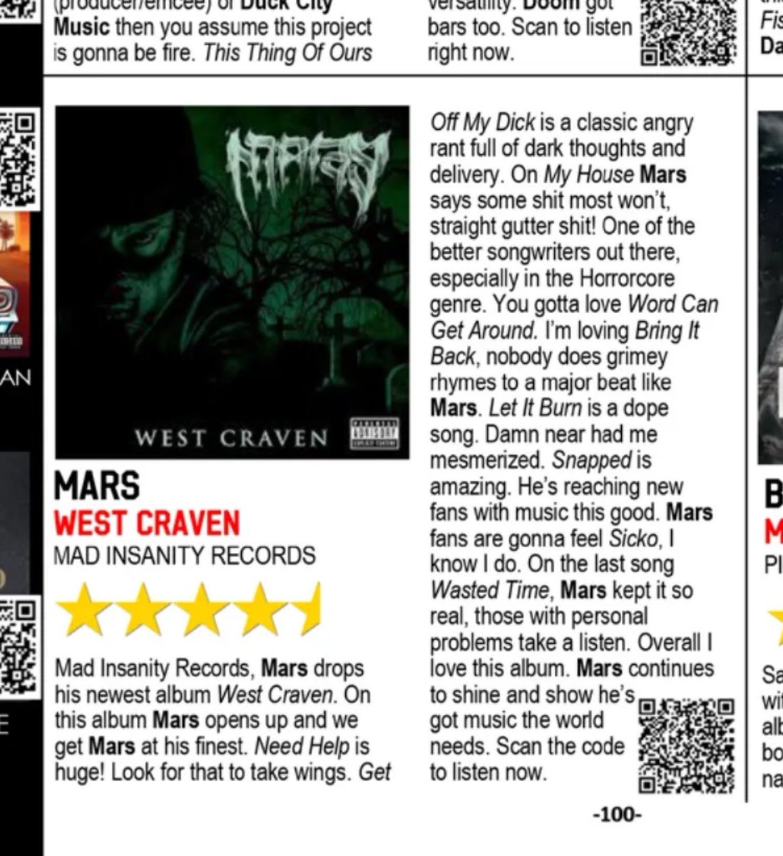 New 1World Magazine reviewed my latest album West Craven. Check it out: