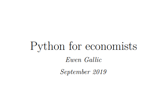 KwekuOA's tweet photo. Don't miss out on this gentle introduction to Python for economists. Individuals with an approach to data through the viewpoint of the economic discipline--wishing to discover Python--would do well to check this out. https://t.co/fLstawEgQK https://t.co/kAEMABoHTr