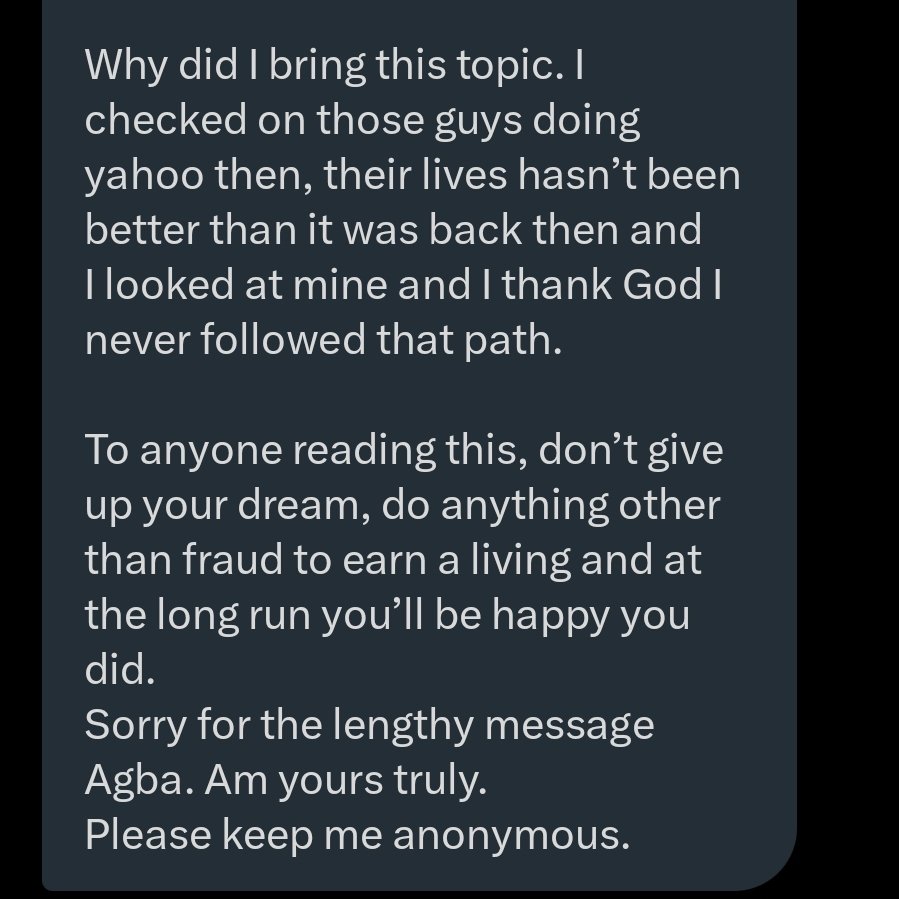 jon_d_doe's tweet photo. Dear thieves (yahoo boys),

Please read this DM 👇. https://t.co/55aCaNEOYN