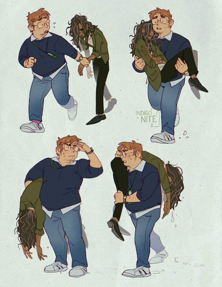 kept thinking about how weak and disorientated Jon gets when cut off from the Eye, which got me thinking about Martin having to help him as his state gets worse

instead of getting angsty, I ended up with Jon being carried around like a ragdoll

#themagnusarchives #tma