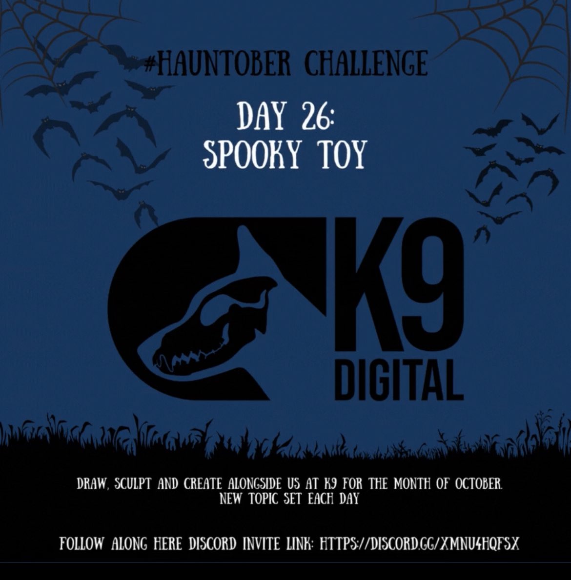 DAY 26: SPOOKY TOY

Come and join us on our Discord K9 Workshops to follow along the channel. We are drawing, sculpting and creating a new topic each day.

discord.gg/XmNu4HQFSx

#characterartists #outsourcing
#Hauntoberchallenge24 #3Dmodel