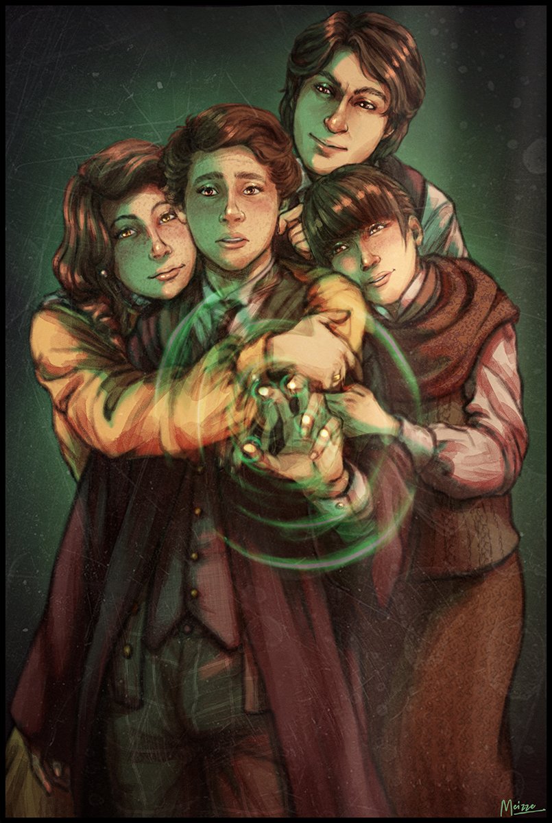 #SebastianSallow sees his family reflected in the Mirror of Erised 🪞✨
#HogwartsLegacy fanart