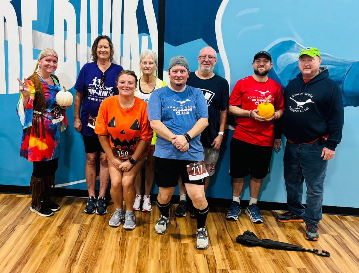 BG Running Club at the PupKin Run 5K.🏃‍♀️🏃‍♂️Nice job, everyone!