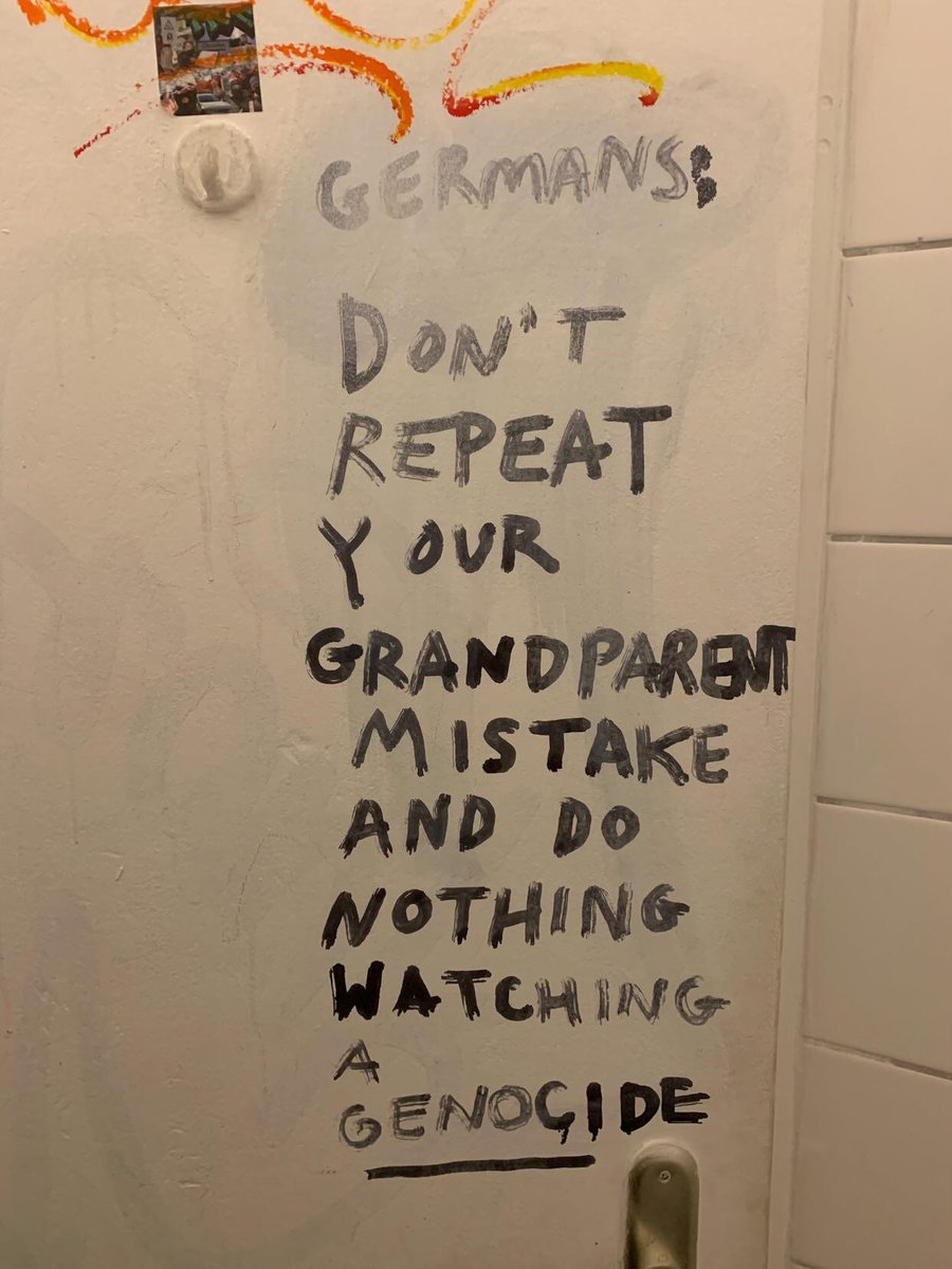 Graffiti seen in a public bathroom in Berlin