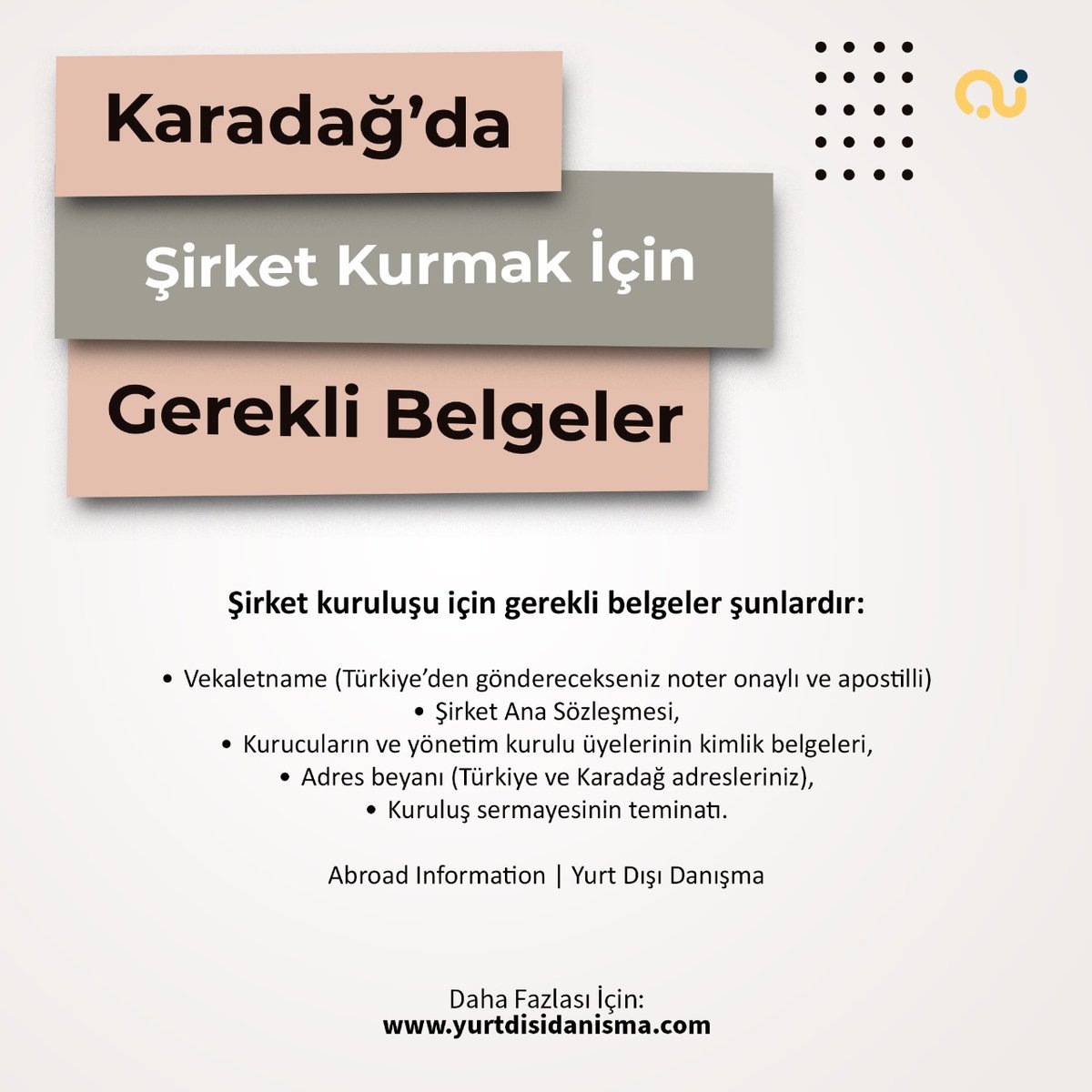 yurtdisidanisma's tweet photo. Karadağ’da şirket kurma konusunda kapsamlı ve profesyonel bir hizmet sunarız. Ayrıca her danışanımız bizim için özeldir. İhtiyaçlarınıza özel çözümler üretiriz.

#Karadağ #Montenegro #YurtdışıDanışma #AbroadInformation #CrnaGora https://t.co/xIhedkCFOV